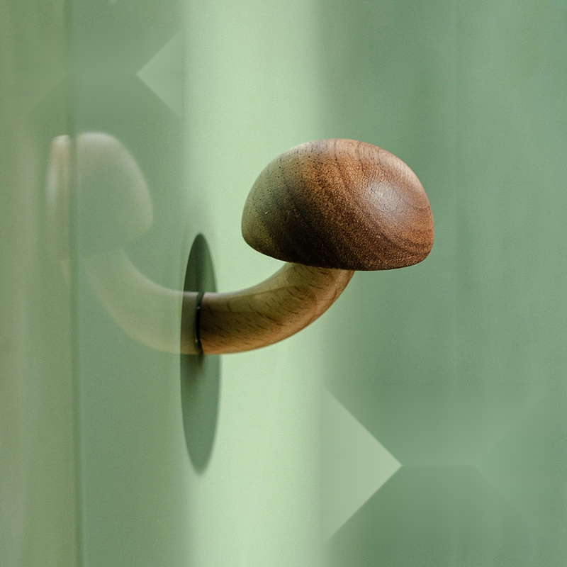 Wooden Mushroom Fridge Magnets – Cute Solid Wood Magnet Set for Kitchen & Home Decor